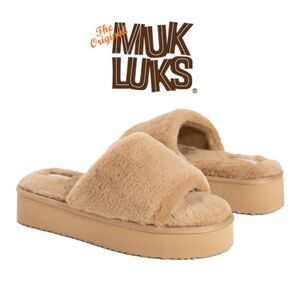 Muk Luks Platform Kirstey Slide Slipper